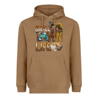Toasted Coconut Small Town Life Heavyweight Hoodie - BundleAndBundleShop