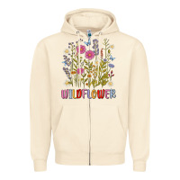 Sandshell wildflower malias Zipper Hoodie - MaliasSmallBusiness