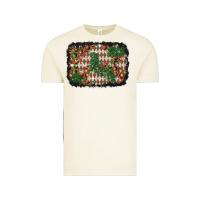 Vintage Arctic christmas ornament and diamond plaid  background Vintage Tee - BundleAndBundleShop