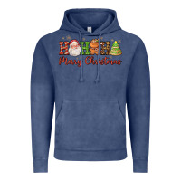 Vintage Denim hohoho merry christmas santa coffee cup tree cooki Vintage Hoodie - FaDigitalArtStudio