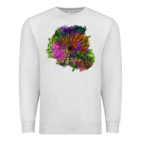 Oatmeal Heather halloween spider web for patches Premium Sweatshirt - BundleAndBundleShop