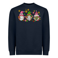 Navy pink christmas gnomies Heavyweight Sweatshirt - AdoDesignShop