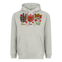 Moon Dust Peace Love Dia De Los Muertos Heavyweight Hoodie - BundleAndBundleShop