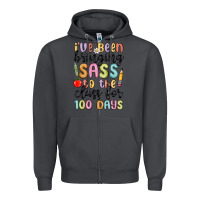 Smoke i ve been bringing sass to the class for 100 days Zipper Hoodie - MaliasSmallBusiness