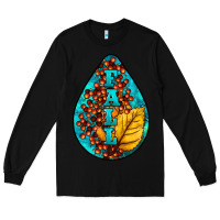 Black Fall Teardrop Long Sleeve Tee - LillyAllenDesigns