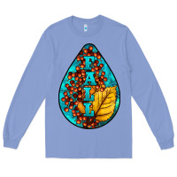 Colony Blue Fall Teardrop Long Sleeve Tee - LillyAllenDesigns