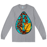 Heather Grey Fall Teardrop Long Sleeve Tee - LillyAllenDesigns