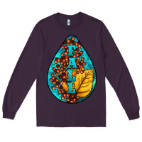 Plum Fall Teardrop Long Sleeve Tee - LillyAllenDesigns