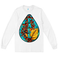 White Fall Teardrop Long Sleeve Tee - LillyAllenDesigns