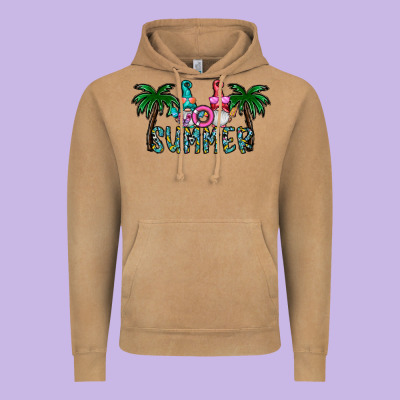 Summer Vintage Hoodie Designed By Cowhidedigitalart