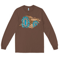 Chestnut gemstone wood leopard patch Long Sleeve Tee - AdoDesignShop