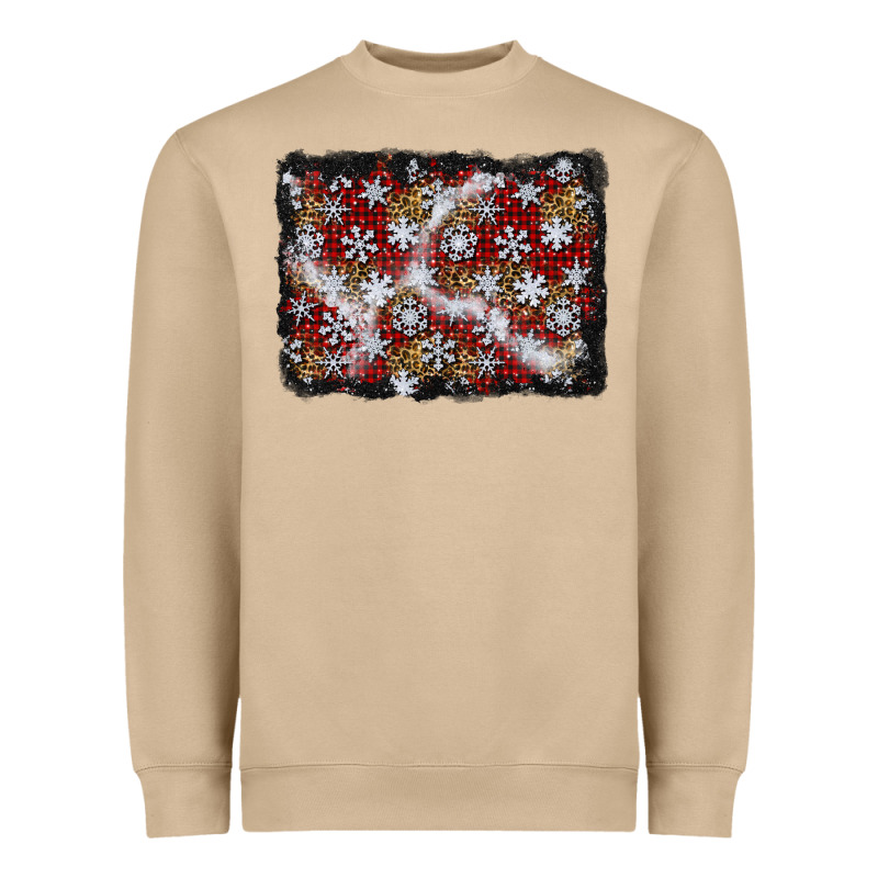 Christmas Snow Crystals Background Heavyweight Sweatshirt by BundleAndBundleShop | Teevron