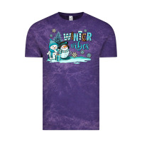 Cloud Purple winter vibes Vintage Tee - AdoDesignShop