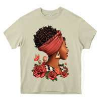 Mossy She who kneels before god can stand before anyone Heavy Core Tee - RanaPortraitStore