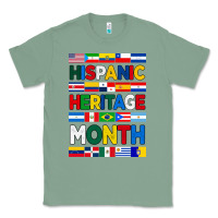 Sage hispanic haritage month flags Classic Tee - BundleAndBundleShop