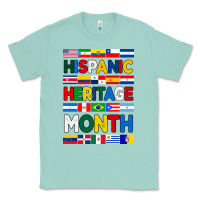 Seafoam hispanic haritage month flags Classic Tee - BundleAndBundleShop