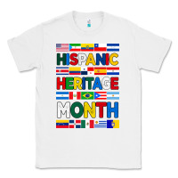 White hispanic haritage month flags Classic Tee - BundleAndBundleShop