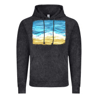 Vintage Black glitter beach background Vintage Hoodie - HRA Design Shop