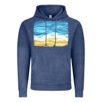 Vintage Denim glitter beach background Vintage Hoodie - HRA Design Shop
