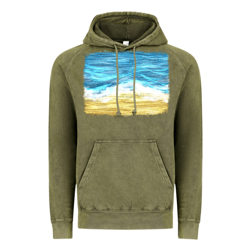 Glitter Beach Background Vintage Hoodie by HRA Design Shop | Teevron