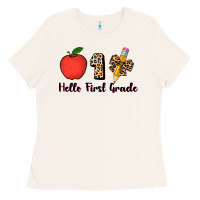 Bone hello first grade leopard 3200x2400 Ladies Tee - AdoDesignShop