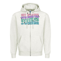Oatmeal Heather get in loser we're disrupting systems of oppressio Zipper Hoodie - MaliasSmallBusiness