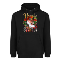 Black Howdy Santa Heavyweight Hoodie - BundleAndBundleShop