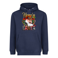 Navy Howdy Santa Heavyweight Hoodie - BundleAndBundleShop