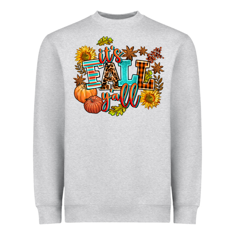 It's Fall Y'all Heavyweight Sweatshirt by AdoDesignShop | Teevron