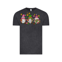 Vintage Black pink christmas gnomies Vintage Tee - AdoDesignShop