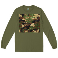 Army Green camouflage glitter Long Sleeve Tee - BarkalooDesign