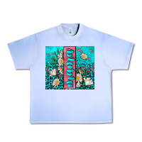 Grape Ice turquoise leopard mama Urban Heavy Tee - AdoDesignShop