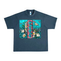 Midnight Navy turquoise leopard mama Urban Heavy Tee - AdoDesignShop