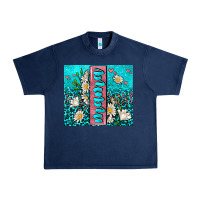 Navy turquoise leopard mama Urban Heavy Tee - AdoDesignShop