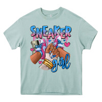 Arona Sneaker girl afro woman Heavy Core Tee - RanaPortraitStore