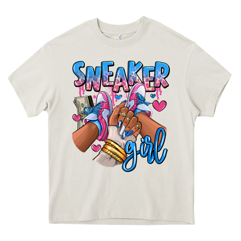 Sneaker Girl Afro Woman Heavy Core Tee by RanaPortraitStore | Teevron