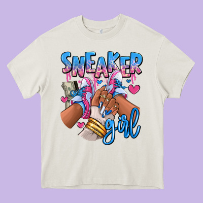 Heavy Core Tee Sneaker girl afro woman