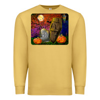 Antique Gold headstone and coffin mousepad Premium Sweatshirt - BundleAndBundleShop