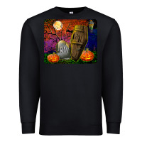 Black headstone and coffin mousepad Premium Sweatshirt - BundleAndBundleShop