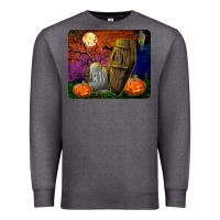 Charcoal Heather headstone and coffin mousepad Premium Sweatshirt - BundleAndBundleShop