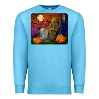 Ocean Blue headstone and coffin mousepad Premium Sweatshirt - BundleAndBundleShop