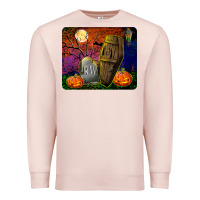 Pale Pink headstone and coffin mousepad Premium Sweatshirt - BundleAndBundleShop