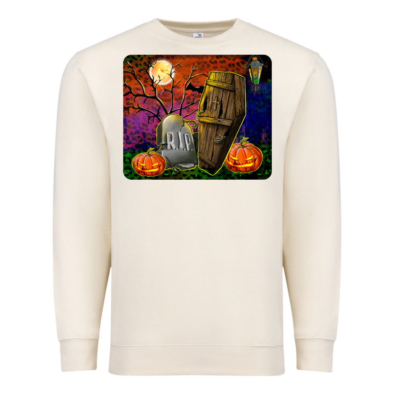 Headstone And Coffin Mousepad Premium Sweatshirt by BundleAndBundleShop | Teevron