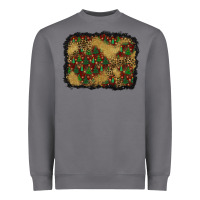 Storm christmas trees and leopard background Heavyweight Sweatshirt - BundleAndBundleShop