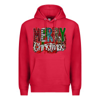 Cardinal Merry Christmas Buffalo Plaid Leopard Premium Hoodie - Bettercallsaul