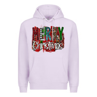 Lilac Merry Christmas Buffalo Plaid Leopard Premium Hoodie - Bettercallsaul