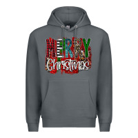 Rock Merry Christmas Buffalo Plaid Leopard Premium Hoodie - Bettercallsaul