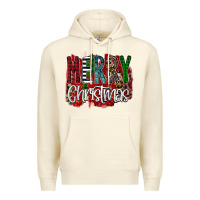Sandshell Merry Christmas Buffalo Plaid Leopard Premium Hoodie - Bettercallsaul