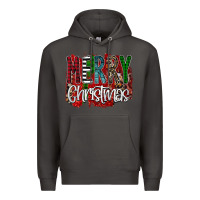 Smoke Merry Christmas Buffalo Plaid Leopard Premium Hoodie - Bettercallsaul