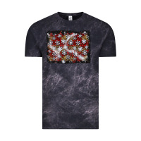 Cloud Black christmas snow crystals background Vintage Tee - BundleAndBundleShop